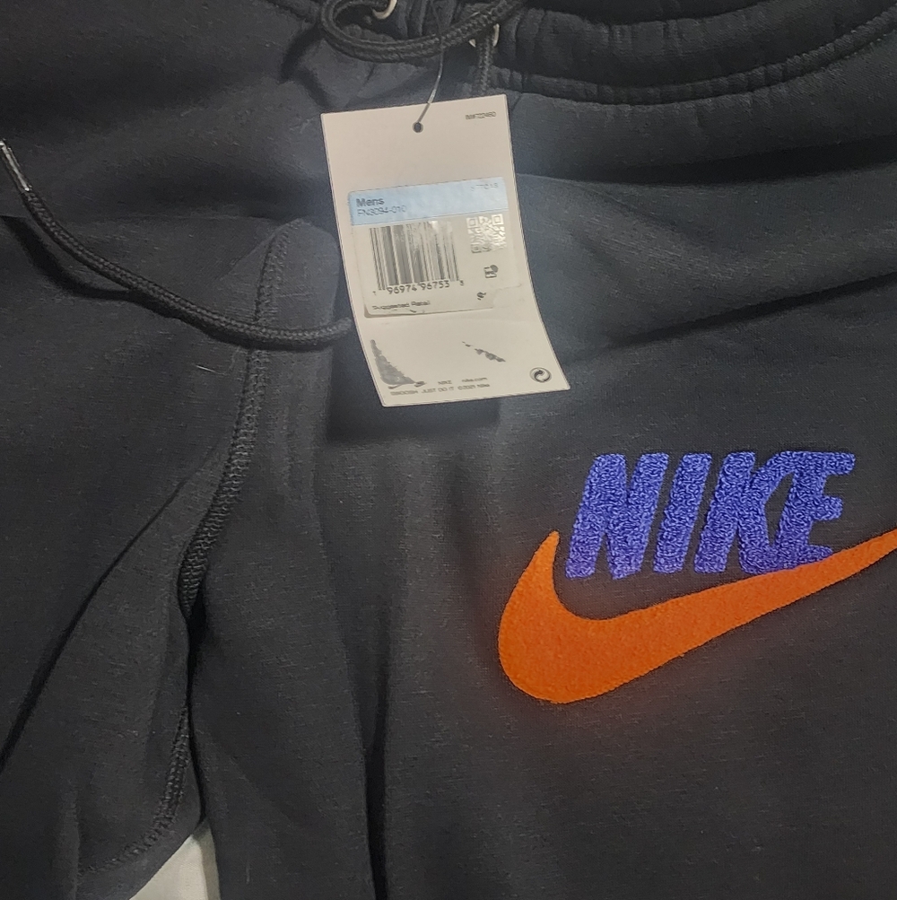 Nike Kids Black and Orange Joggers